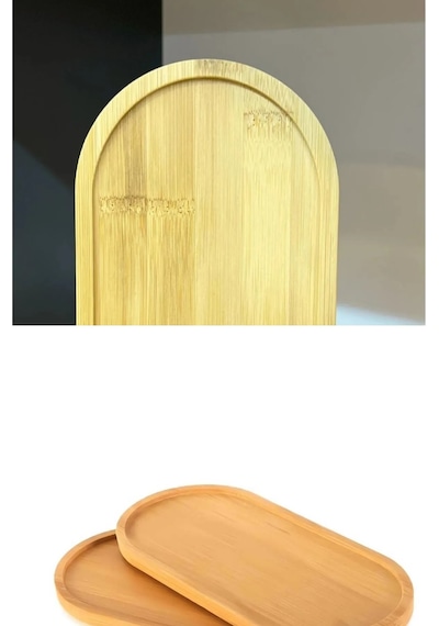 Bambu Yağdanlık Altlığı Sabun Standı Çok Amaçlı Sunumluk 23x12 Kahverengi