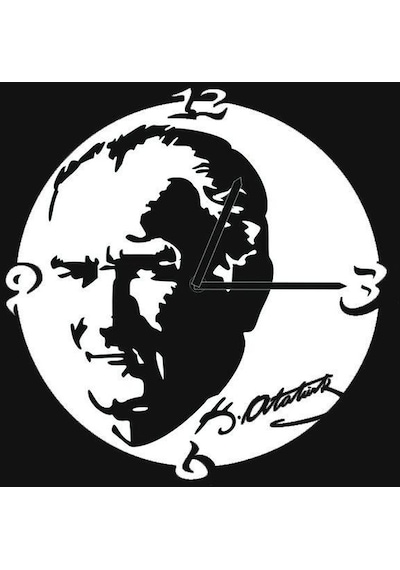 Mustafa Kemal Atatürk Duvar Saati Kum Boyama Seti-red Castle S-0009 Renkli