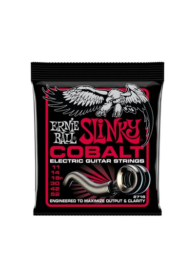 Ernie Ball Burly Slinky Cobalt Electric Guitar Strings 11-52 Gauge Tel