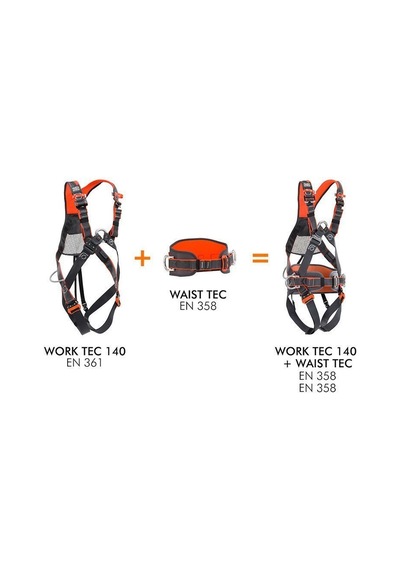 Climbing Technology Work Tec 140 Harness Koşum Emniyet Kemeri Çok Renkli