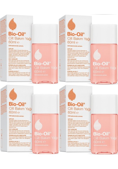 Bio-Oil Çatlak Oluşumunu Önleyici Cilt Bakım Yağı 4 x 60 ML
