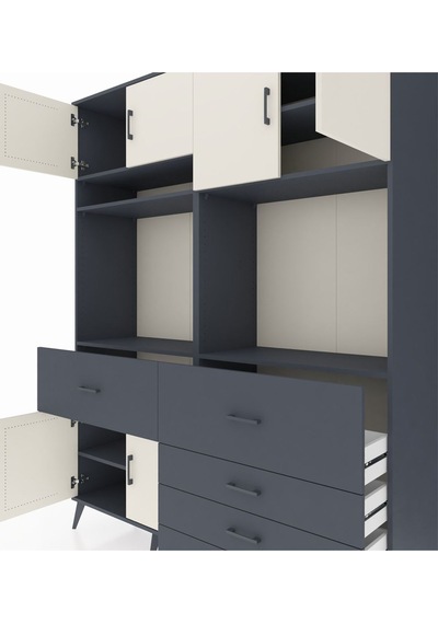 Hyperion Gardrop 7 Raflı 5 Çekmeceli 6 Kapaklı 176x44x221 Antrasit-aytaşı/antrasit Aytaşı/antrasit Hyperion Gardrop 7 Raflı 5 Çekmeceli 6 Kapaklı 176x44x221 Antrasit-aytaşı/antrasit Aytaşı/antrasit