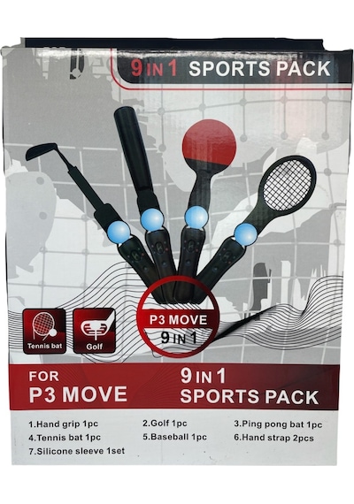 Ps3 Vr Move Spor Paketi Vr Oyun Kolu Seti 9 Parça Ps5/ps4/ps3 Uy