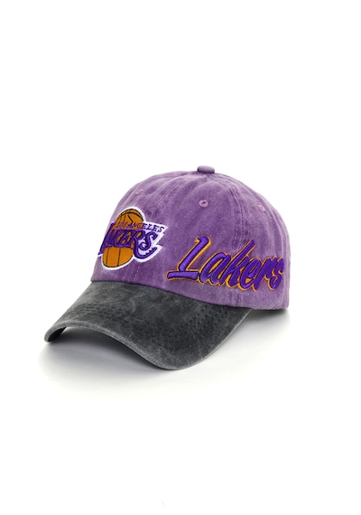 Berellini Los Angeles Lakers Yıkamalı Şapka Specıal Desıgn Mor - Siyah