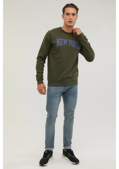 Superfly Men Sweat-6 Haki Erkek Sweatshirt Siyah