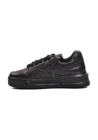 Siyah Cilt Erkek Sneaker Premium 1306 M Siyah Cilt Siyah