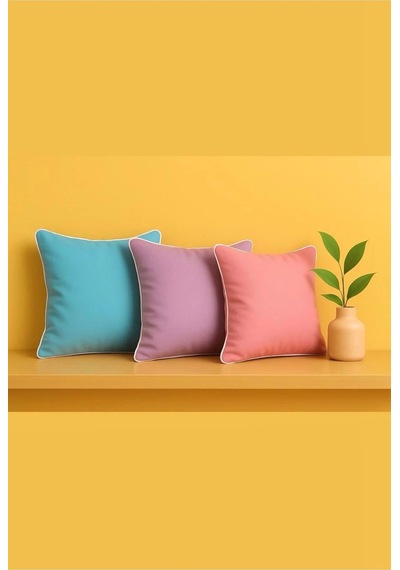 Mavi Kırlent Kılıfı 45x45 Dekoratif Modern Kırlent