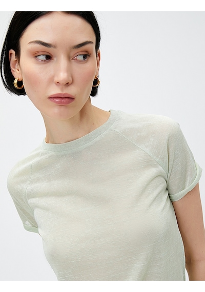 Koton Bisiklet Yaka Tişört Reglan Kol Yeşil 3sak50384ek 3SAK50384EK759 Yeşil Koton Bisiklet Yaka Tişört Reglan Kol Yeşil 3sak50384ek 3SAK50384EK759 Yeşil