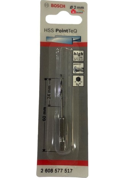 Pointteq Altıgen Şaftlı Hss Matkap Ucu 2 Mm