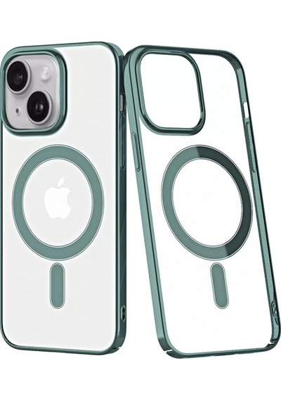 Newface Apple İphone 14 Plus Kılıf Element Magneticsafe Sert Kapak - Köknar Yeşili