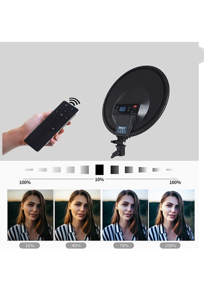 Jmary Fm-15rs Kumandalı Işıklı Telefon Tutucu Ring Light Siyah