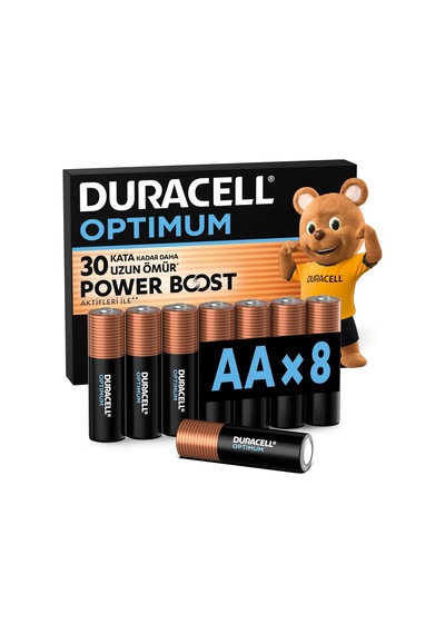 Optimum Aa Alkalin Kalem Pil 8'li Paket 1,5v - Lr6 Mx1500