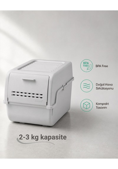Mini Patates Soğan Sepeti Gri 8 L - Bpa Free Havalandırmalı Sebzelik