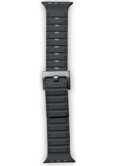 Apple Watch 42mm Magnus Mıknatıslı Silikon Kordon Saat Değildir - Siyah
