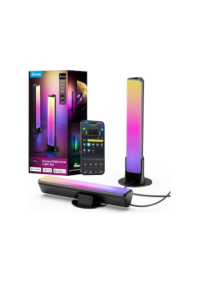 Govee Rgbıcww Wifi+bt Flow Plus 27cm 2'li Bar Matter Destekli H6056311 RGB