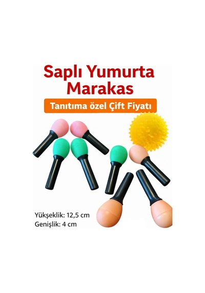 Saplı Plastik Marakas