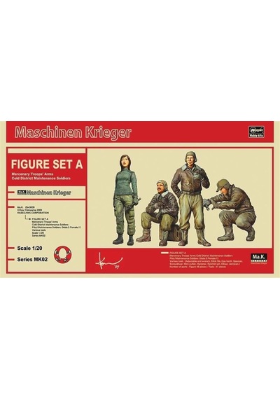 Hasegawa Mk02 64002 1/20 Ölçek, Ma.k. Figür Maket Seti-a, Maschinen Krieger Serisi, Bilim Kurgu Plastik Model Kiti-49302