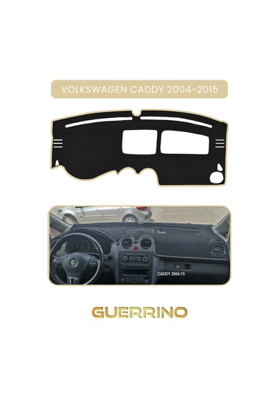 Volkswagen Caddy 2004-2015 Torpido Koruma Halısı Bej Kenar