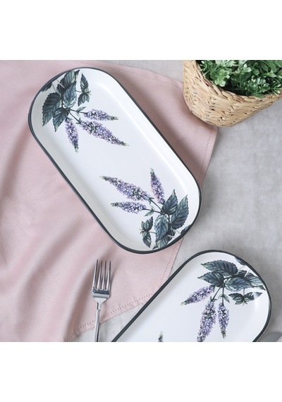 Keramika Çiçek Bahçesi Noyan Kayık Tabak 28 Cm 2 Adet 18939