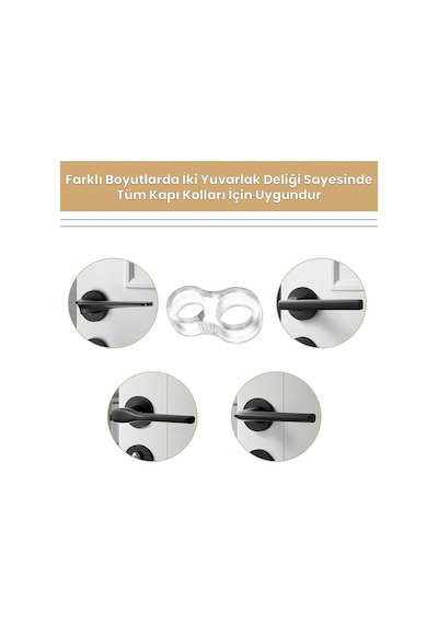 4 Adet Kapı Kolu Pencere Stoperi, Kapı Arkası Duvar Koruyucu Tamp