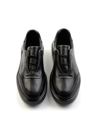 Bambi Siyah Leather Erkek Sneaker E01347029043 Siyah