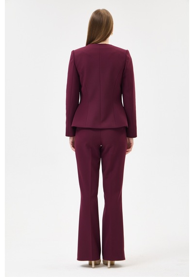 Velnara Moda Mürdüm Klasik Kadın Takım Elbise -sıfır Yaka Ceket & İspanyol Paça Pantolon Koyu Mürdüm - 927017052 Koyu Mürdüm Velnara Moda Mürdüm Klasik Kadın Takım Elbise -sıfır Yaka Ceket & İspanyol Paça Pantolon Koyu Mürdüm - 927017052 Koyu Mürdüm
