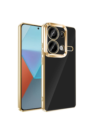Xiaomi Redmi Note 13 Pro 4g Kılıf Kamera Lens Korumalı Logo Gösteren İnce Hafif Pazarplus Altın