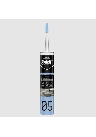 05 Mutfak Duşakabin Silikonu Beyaz 280 Ml Şeffaf