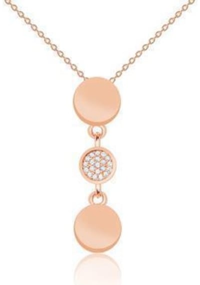 Gülaylar - Altın 14 Ayar Geometrik Kolye N11.30924
