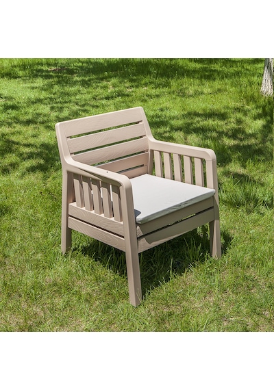 Lara 1+1+S Bahçe Takımı  Balkon - Bahçe - Teras  Mobilyası / Capp Kahverengi