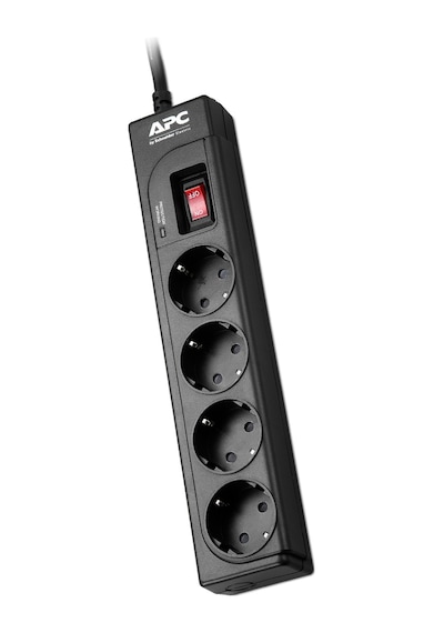 Apc By Schneider Electric P43B-RS Akım Korumalı Priz 4'lü Siyah