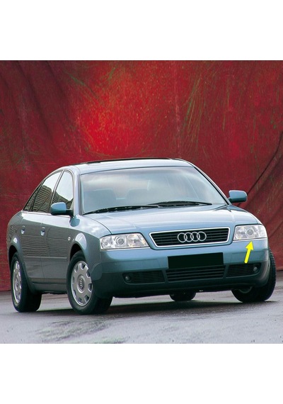 Audi A6 1998-2001 Sol Ön Far Altı Krom Çıta 4b0807173