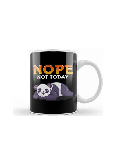 Funny Nope Not Today Cute Napping Panda Pun Kupa Bardak Porselen Karışık