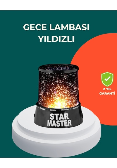 Hubrendy Kargo Galaxy Efektli Led Yıldız Projektör Renk Değiştirmeli Oda Aydınlatması