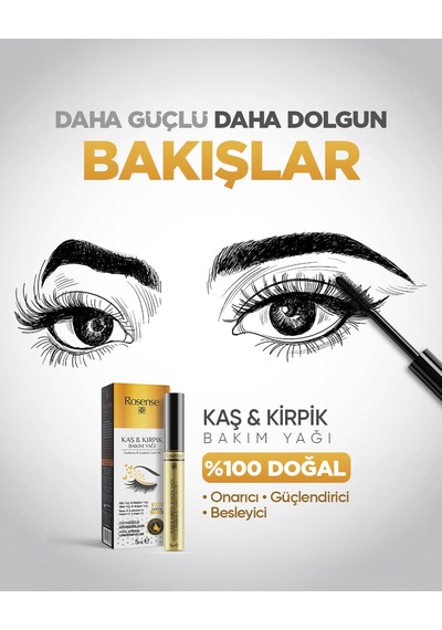 Rosense Kaş & Kirpik Bakım Yağı 5 Ml