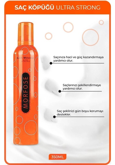 Ultra Strong Saç Köpük 350 Ml - Ultra Güçlü Tutuş - Mrfs