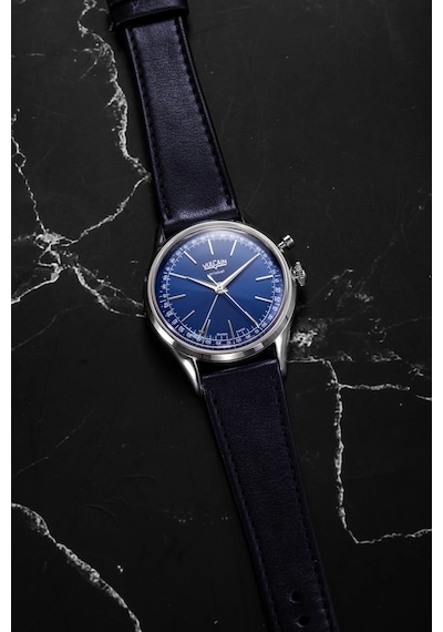 Vulcain Cricket President 39mm Blue - Sapphire Caseback Limitli Üretim Mekanik Alarm Erkek Kol Saati Metalik