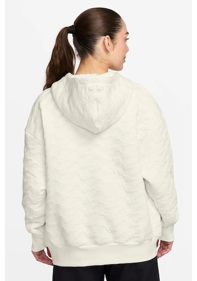 Nike Phoenix Fleece Loose Fit Womens White Sweatshirt Bol Kesim Kapüşonlu Yaka Kadın Sweatshirt Beyaz