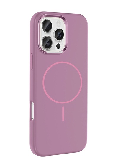 Apple     Uyumlu iPhone 16 Pro Kılıf M-safe Şarj Özellikli Metal Kamera Çerçeveli Zore Edi Silikon Kapak
