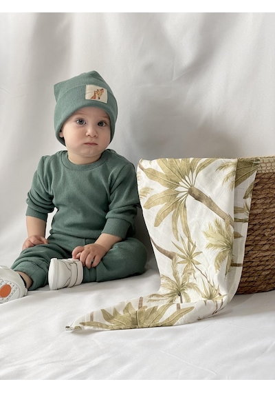 MiaBaby Bereli Üçlü Takım 001 Açık Yeşil