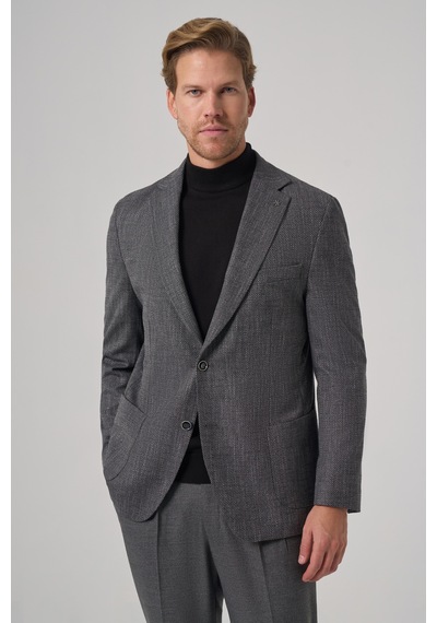 Morven Erkek Siyah Poliviskon Trend Desenli Dynamic Fit Mono Yaka Ceket 26ks002005001 Siyah Morven Erkek Siyah Poliviskon Trend Desenli Dynamic Fit Mono Yaka Ceket 26ks002005001 Siyah