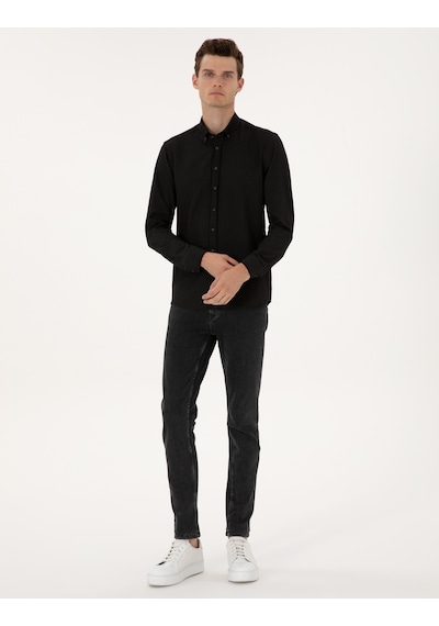 Pierre Cardin Erkek Siyah Gömlek Desenli 50311110-vr046 Siyah