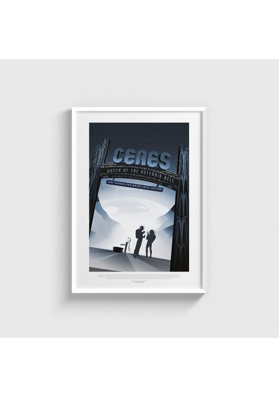 Ceres Queen Of The Asteroid Belt Tablo Çerçeveli Poster Duvar Dekorasyonu Beyaz Çerçeveli Tablo Beyaz Çerçeveli Tablo Dn11d115beyaz