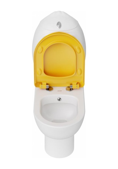 Creavit Ducky Çocuk Klozet Seti - Beyaz-sarı