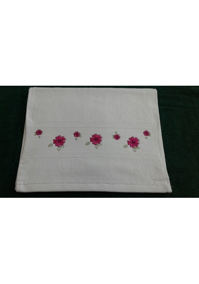 Soley Gardenya Nakışlı Mutfak Havlusu 6 Lı Pembe