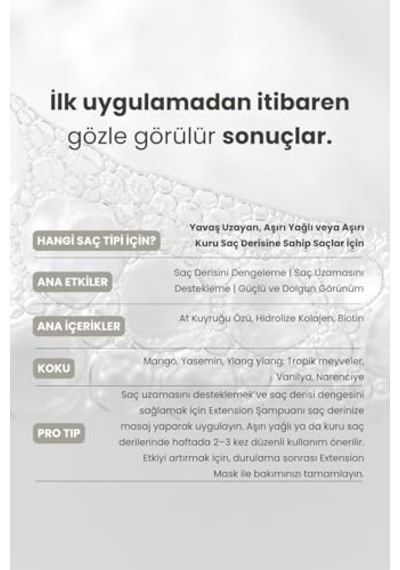 Extension Saç Derisi Şampuanı 350 Ml Arındırma & Sebum Dengesi