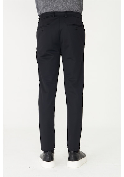 Siyah Modern Kesim Minimal Form Smart Casual Pantolon Siyah