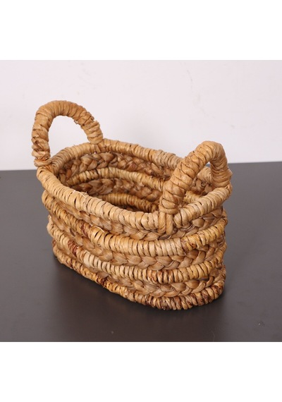 Söbe Oval Ekmek-havlu- Saklama Sepeti 30x21x24 Cm Bej