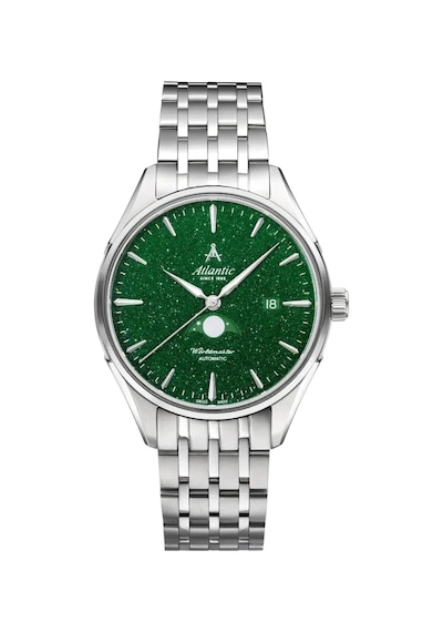 Atlantic Worldmaster Moonphase Green Aventurine 52788.41.71 Otomatik Erkek Kol Saati Metalik Gri