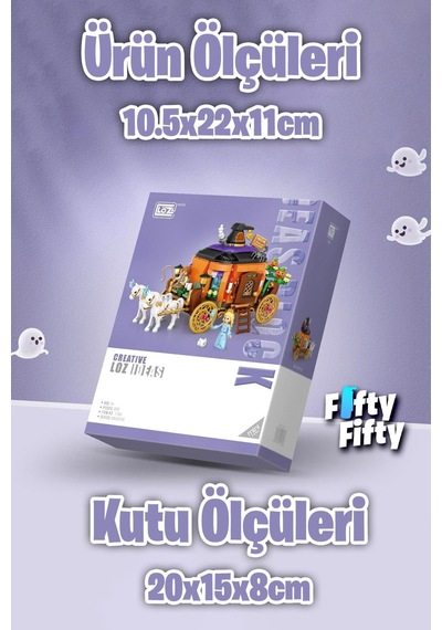 Loz Creative Serisi Kabak Arabası 839 Parça Oyuncak Yapım Seti Fflz-1134